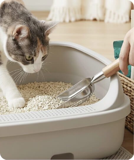 Odor-control tofu litter